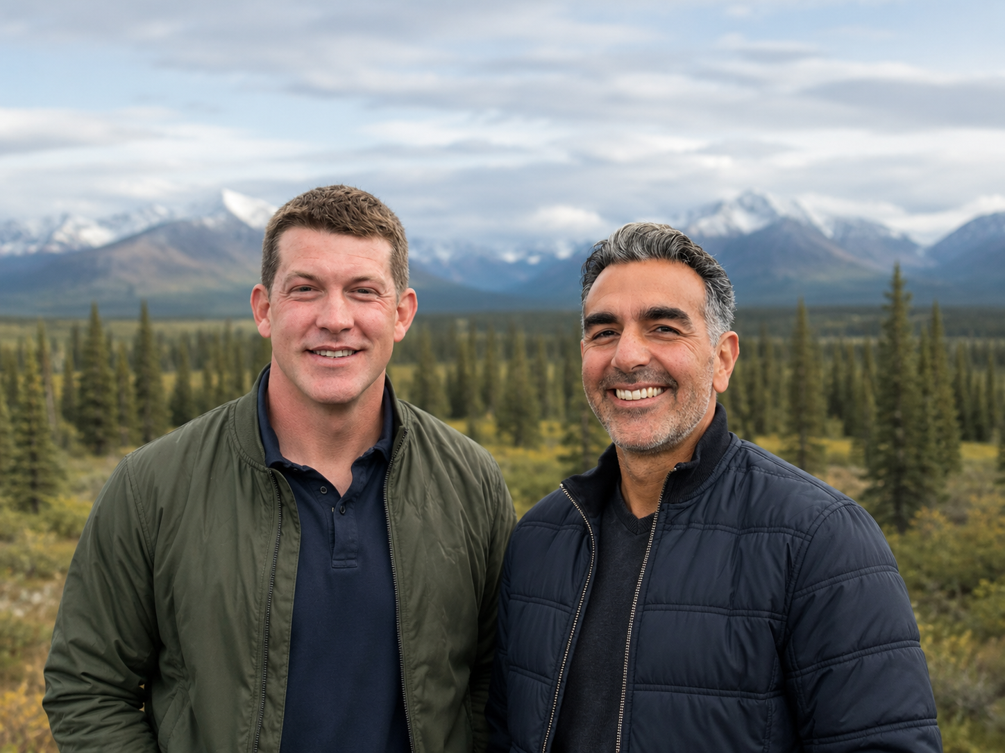Andrew Dorizas and Blake Galler, AURORA co-founders, in Alaska